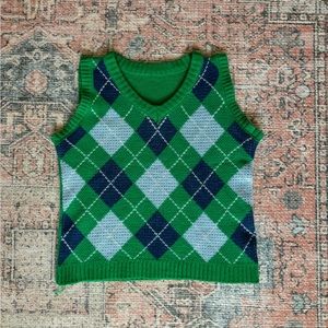 cropped sweater vest